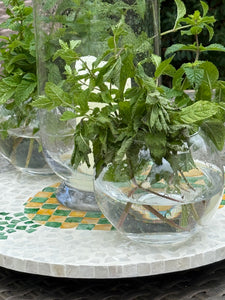 Lazy Susan with pineapple detail