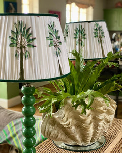 Palm tree print lampshade 16”