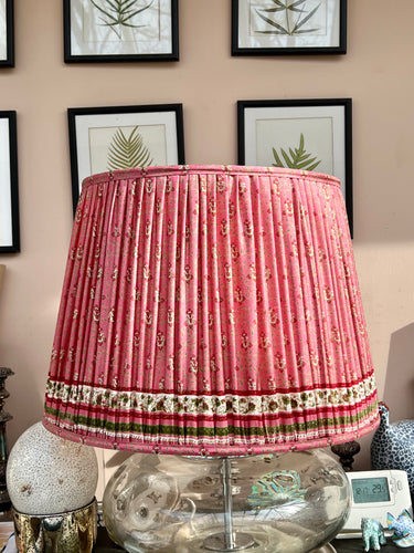 18” vintage silk sari shade