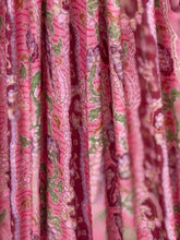 Load image into Gallery viewer, 17” vintage silk sari lampshade