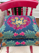 Load image into Gallery viewer, Manuel Canovas embroidered double side cushion 16”