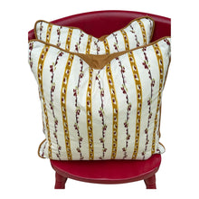 Load image into Gallery viewer, Pierre Frey ochre cushion and Pierre Frey linen piping and back 18”
