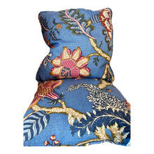 Load image into Gallery viewer, Royal blue Manuel Canovas linen 18” cushion