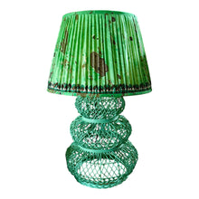 Load image into Gallery viewer, Arsenic green hand woven rattan lamp 🌿20”