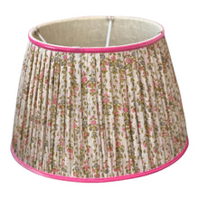 Load image into Gallery viewer, Vintage silk sari lampshade 14”