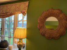 Load image into Gallery viewer, Natural daisy wicker mirror
