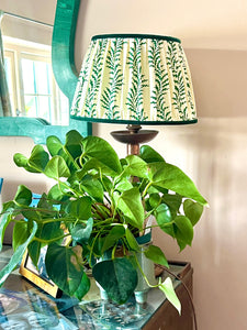 Soane scrolling fern lampshade 12” green